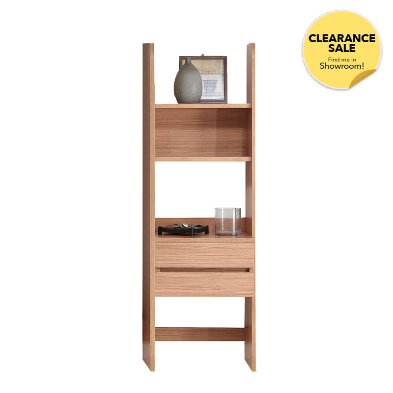 SUZETTE 2 Drawer Open Bookshelf