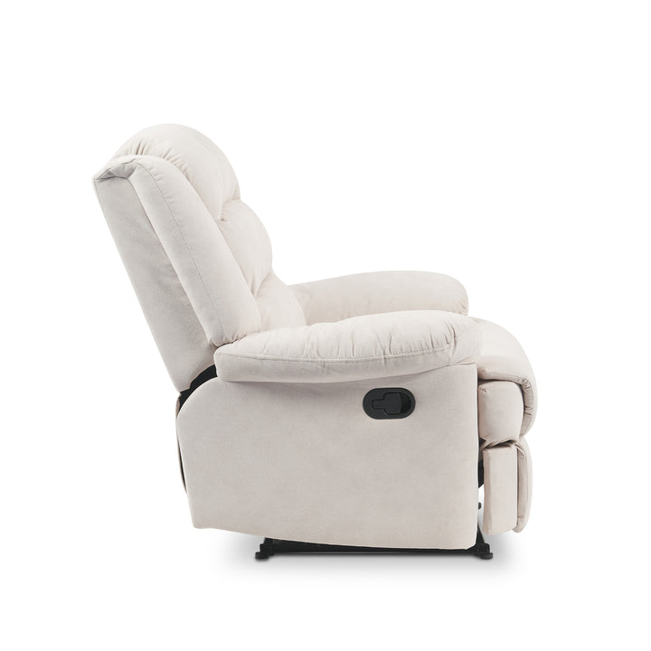 SANDY Manual Recliner 1 Seater Sofa Light Beige