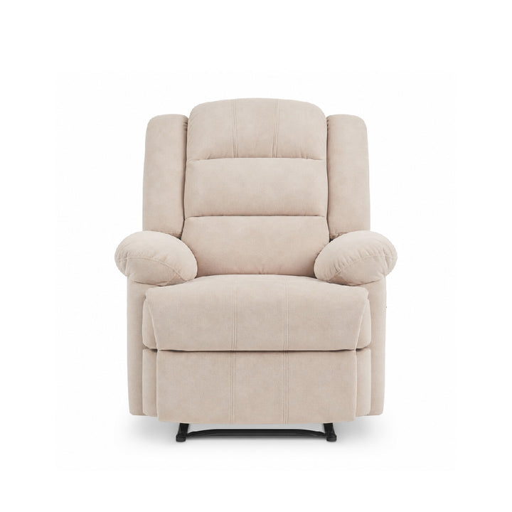 SANDY Manual Recliner 1 Seater Sofa Light Brown
