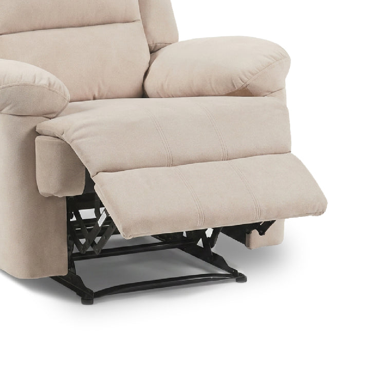 SANDY Manual Recliner 1 Seater Sofa Light Brown