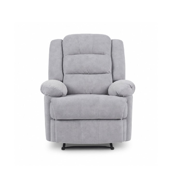 SANDY Manual Recliner 1 Seater Sofa Light Grey
