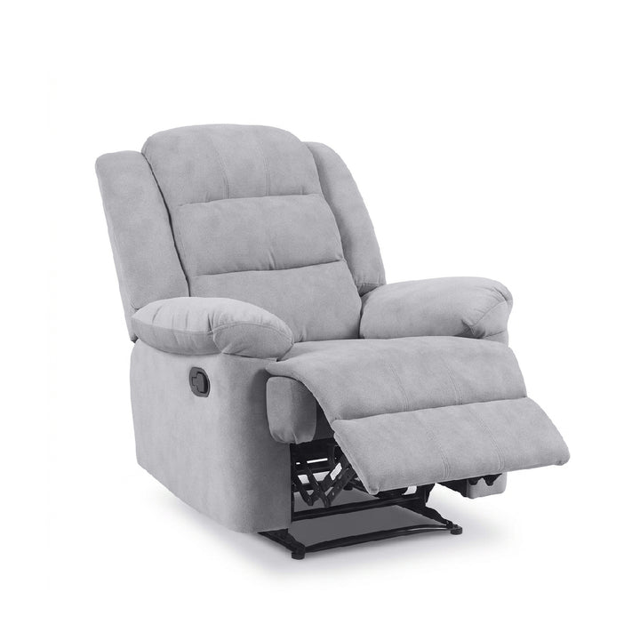 SANDY Manual Recliner 1 Seater Sofa Light Grey