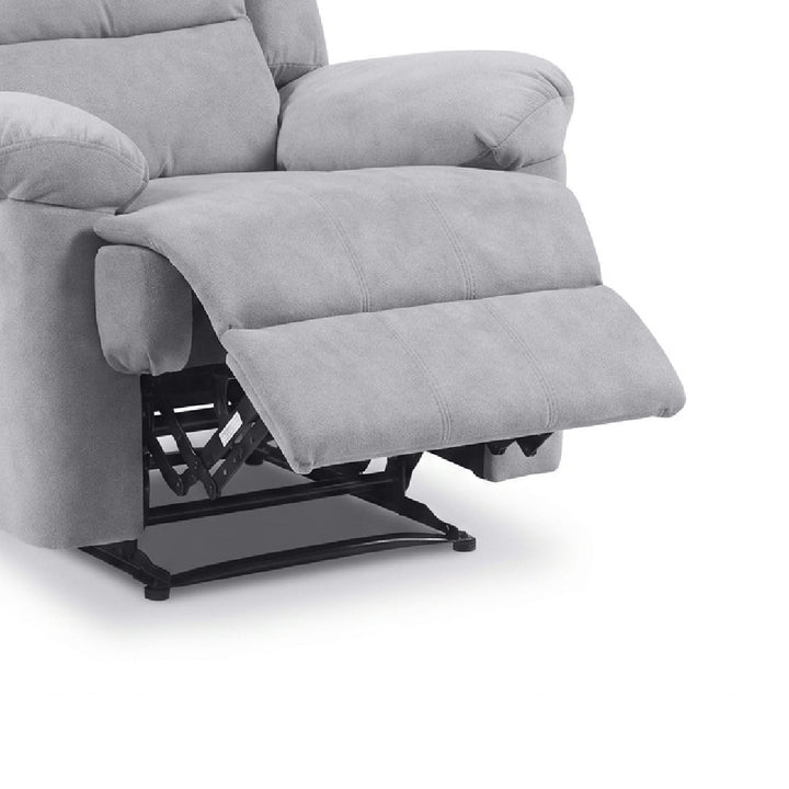 SANDY Manual Recliner 1 Seater Sofa Light Grey
