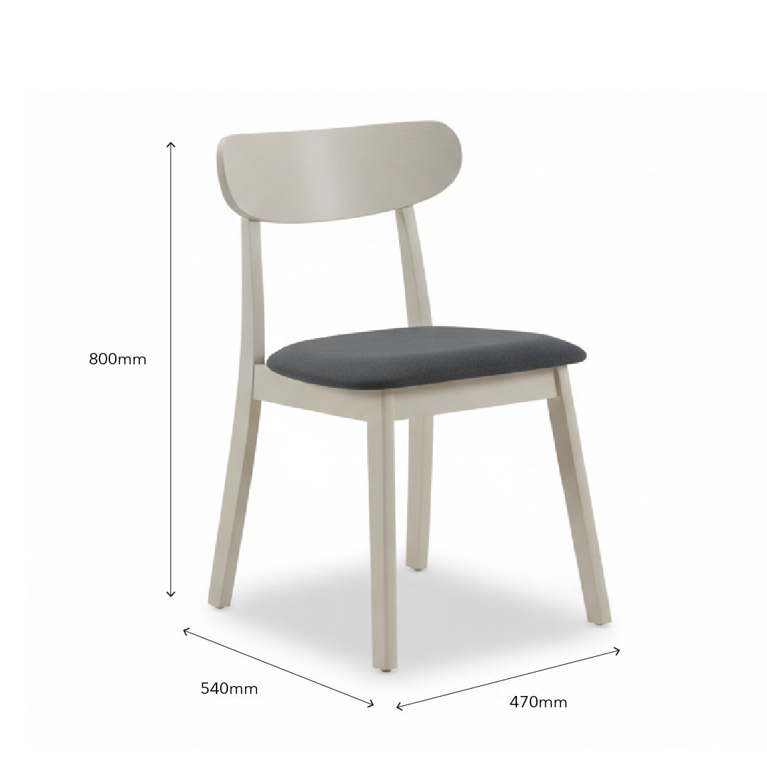 SEATTLE Dining Chair Whitewash