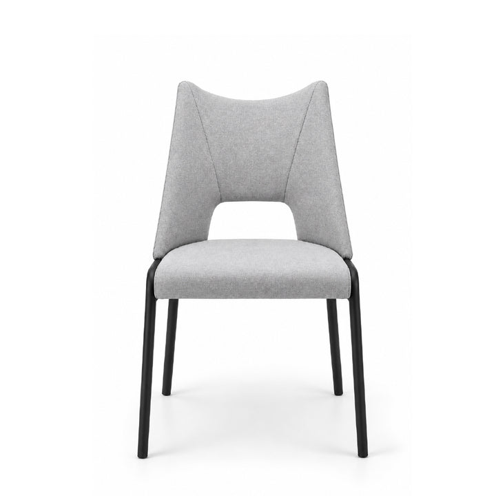 SELINE Armless Dining Chair Beige Grey