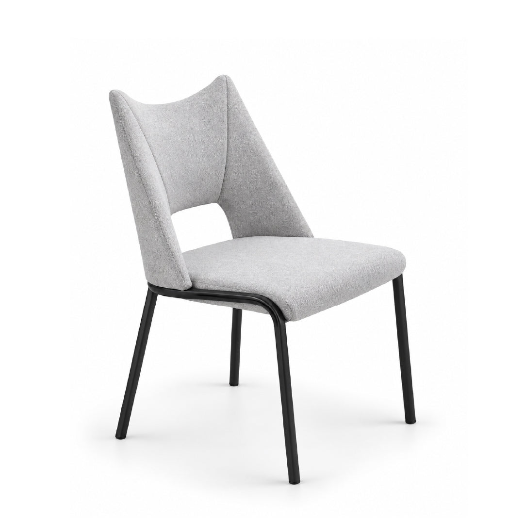 SELINE Armless Dining Chair Beige Grey