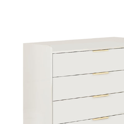 SELMIE 5 Chest Of Drawers Off White