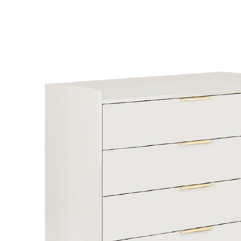 SELMIE 5 Chest Of Drawers Off White