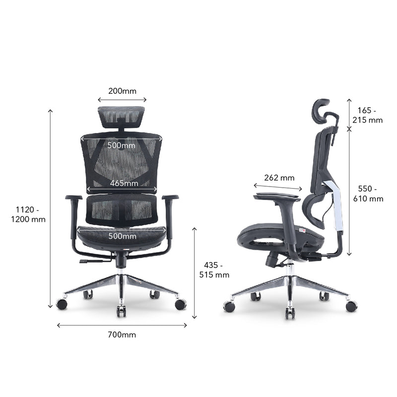 SIHOO High Back Premium Black Office Chair