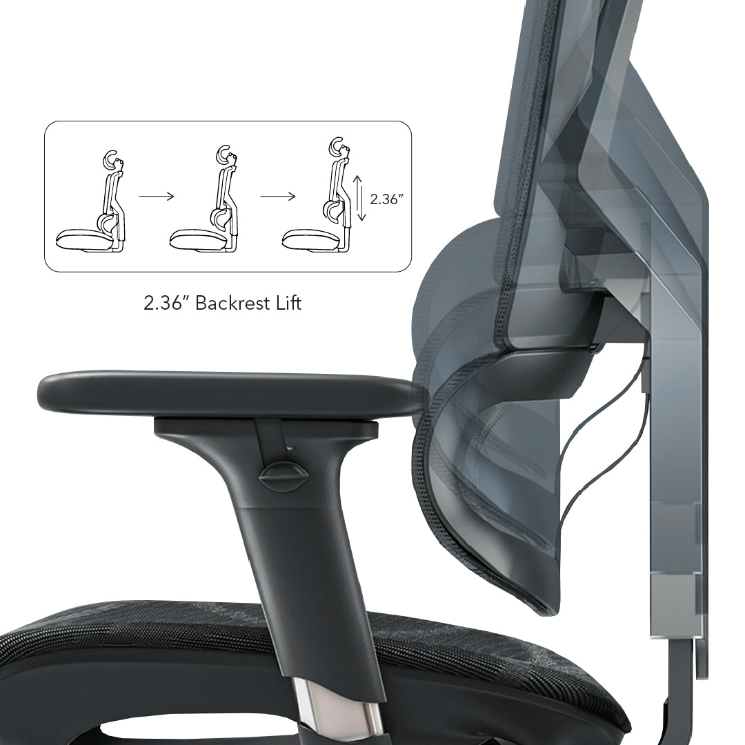 NINOS High Back Premium Black Office Chair