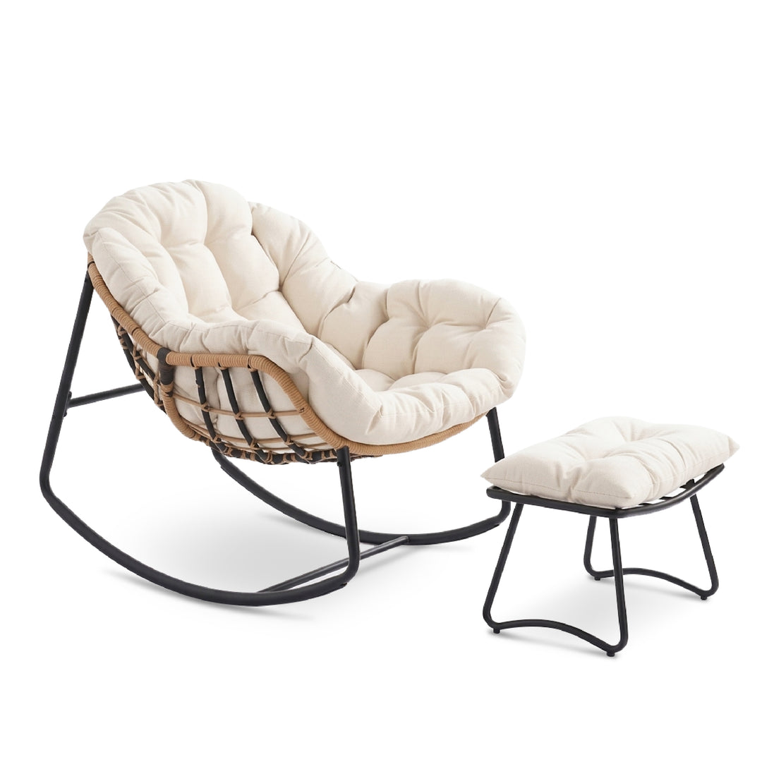 SLOUD Outdoor Rocking Chair with Ottoman