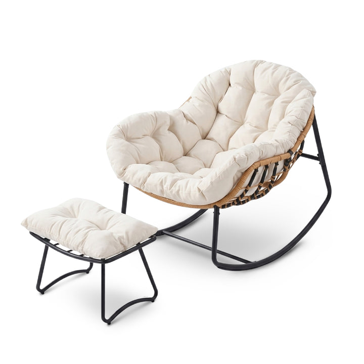 SLOUD Outdoor Rocking Chair with Ottoman