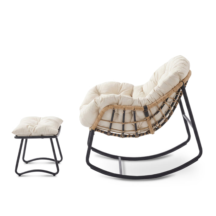 SLOUD Outdoor Rocking Chair with Ottoman