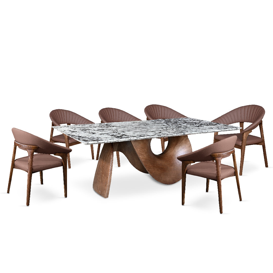 FOX Dining Chair Brown