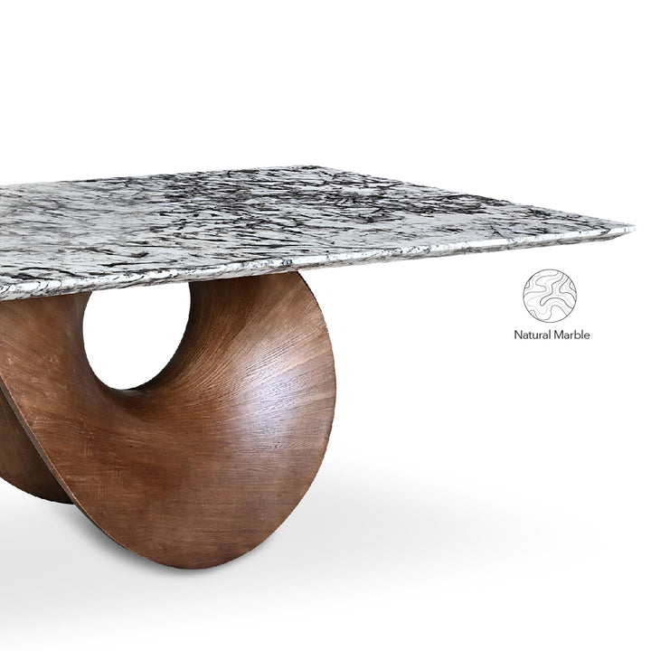 SNOW FOX Natural Marble Dining Table