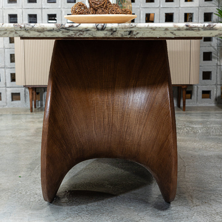 SNOW FOX Natural Marble Dining Table