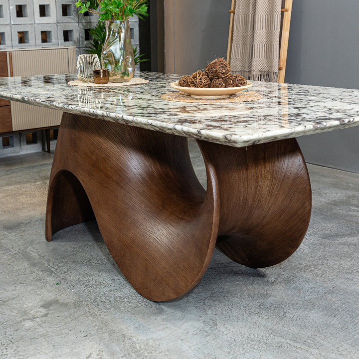 SNOW FOX Natural Marble Dining Table