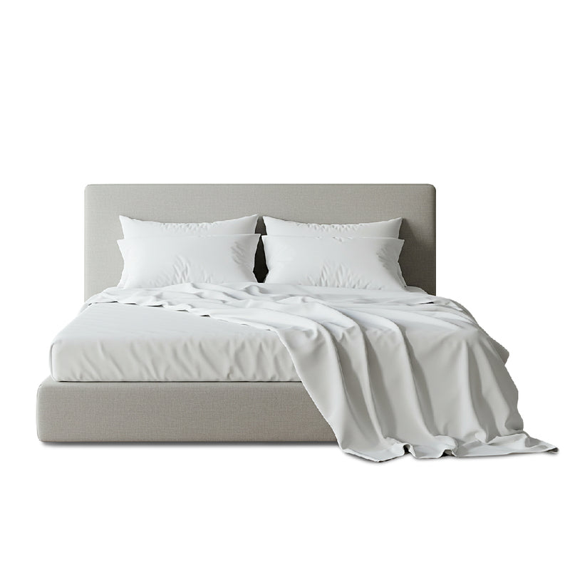 SNOW WHITE Luxury Egyptian Cotton Bedsheet Set