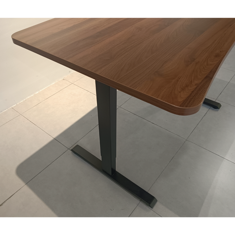 RAISE Smart Desk w/ Pop up Socket 140x80cm (Walnut+Black)