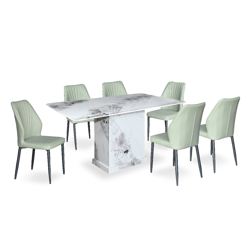 TBILISIN II Marble Dining Set