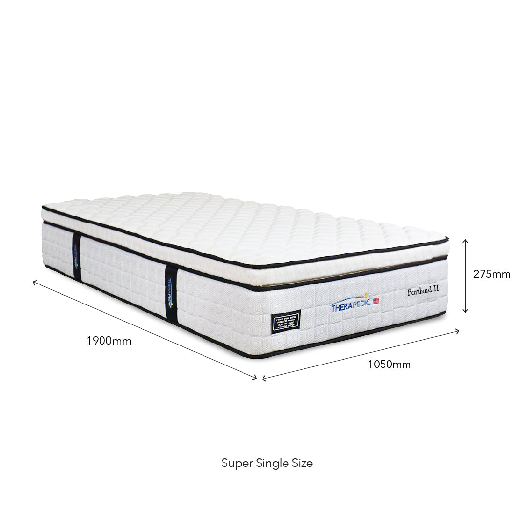 THERAPEDIC Portland II Bed Set Mattress