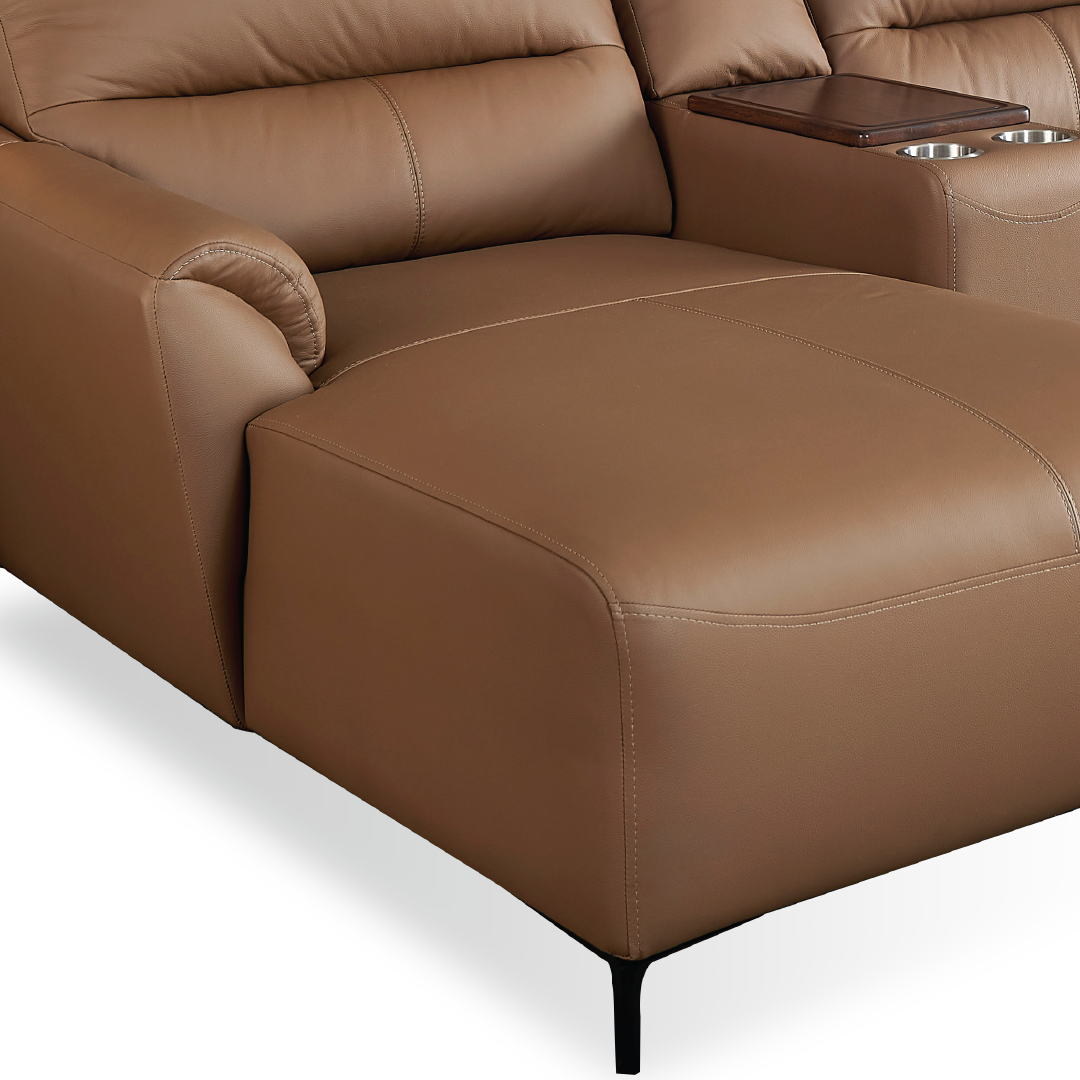 TORVI 3 Seater L-Shape Leather Sofa