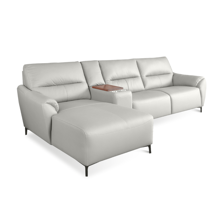 TORVI 3 Seater L-Shape Leather Sofa