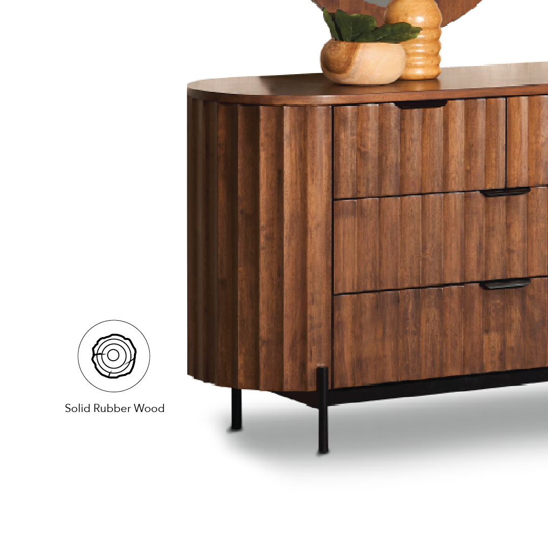 TROPICAL Series Dressing Table with Mirror