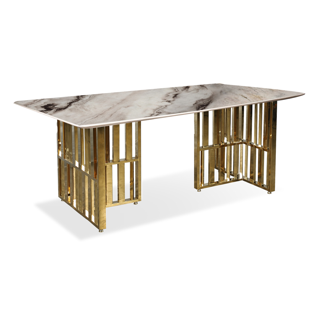 PIEDMONT Marble Dining Set II