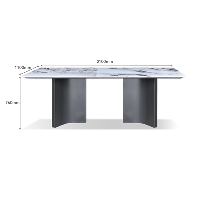 DARVIN Crystal Marble Dining Table