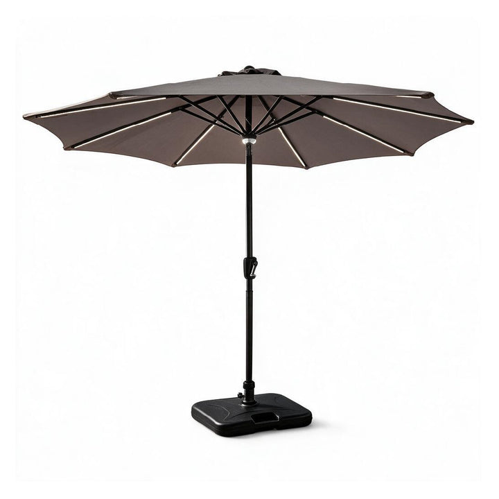 TASIRO Outdoor Umbrella with Solar LED Light