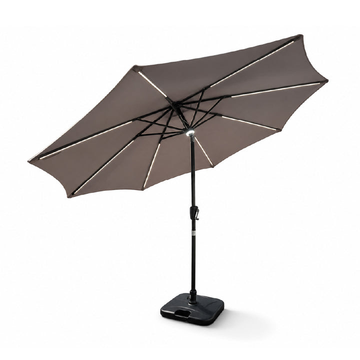 TASIRO Outdoor Umbrella with Solar LED Light