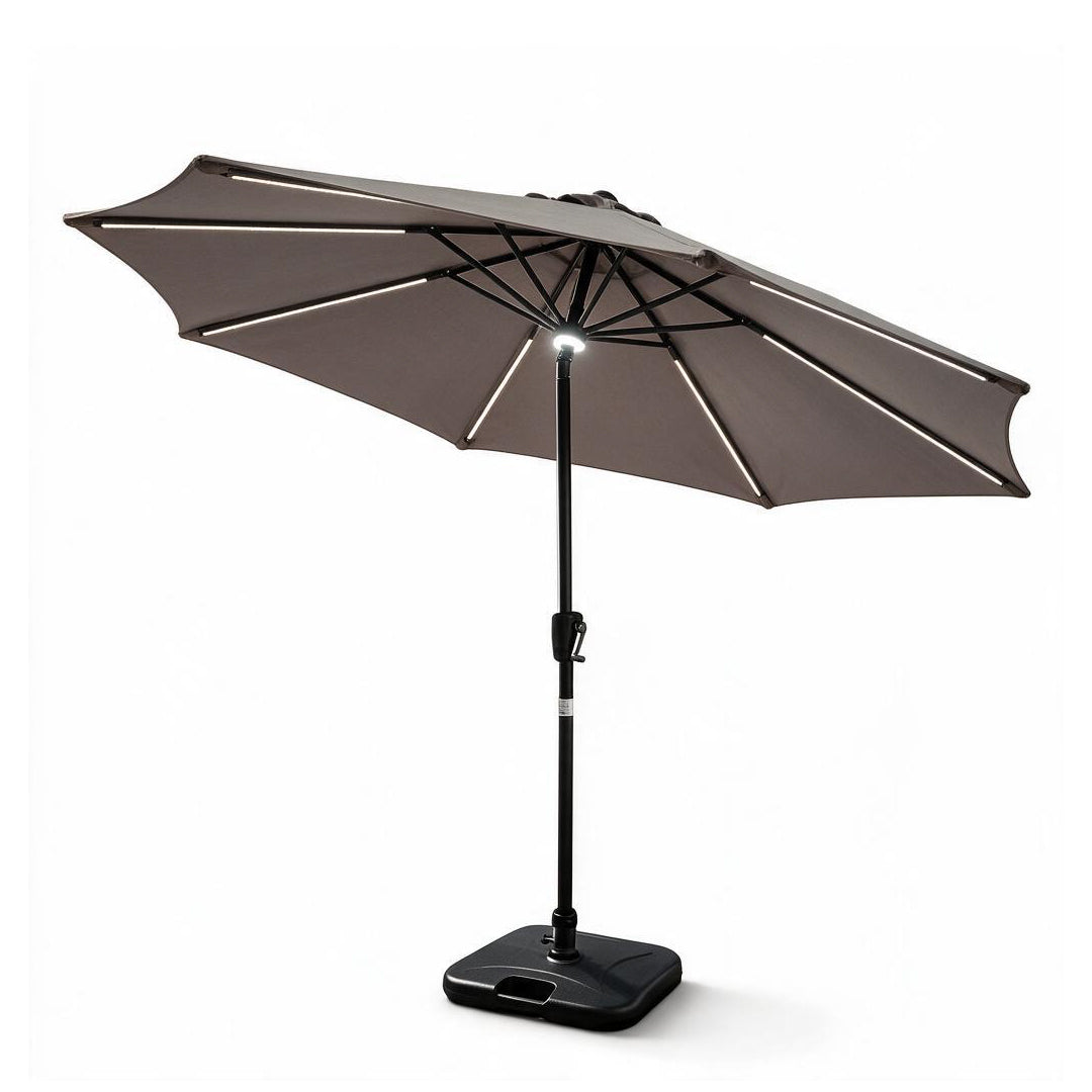 TASIRO Outdoor Umbrella with Solar LED Light