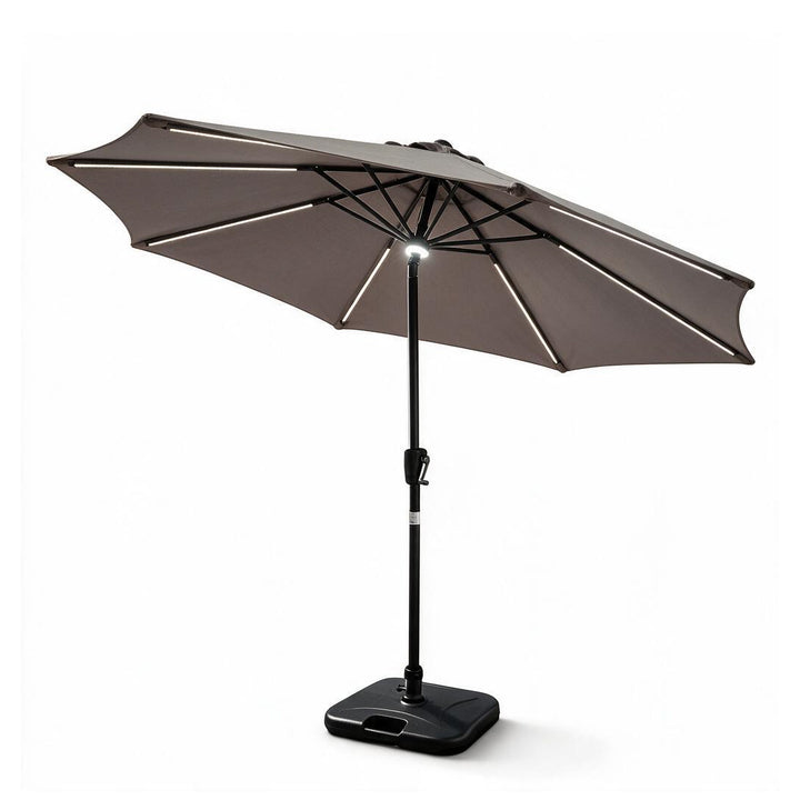 TASIRO Outdoor Umbrella with Solar LED Light