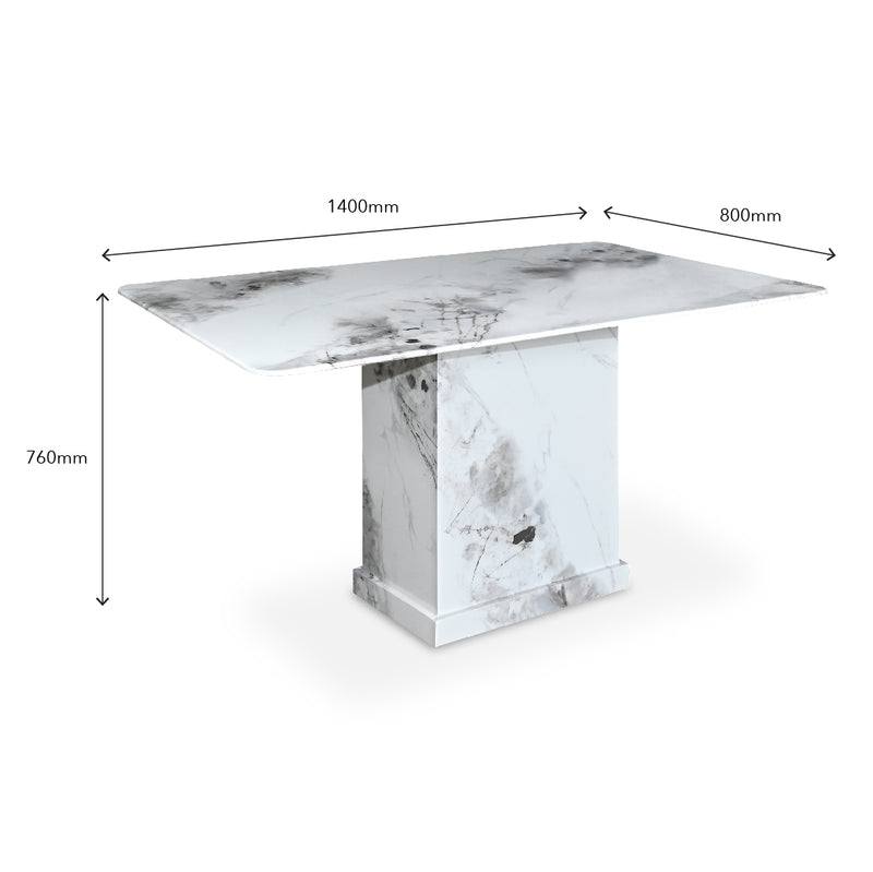 TBILISIN II Marble Dining Set