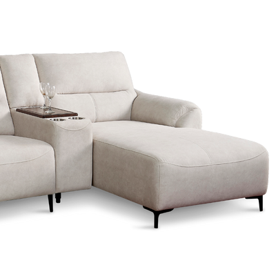 TORVI 3 Seater L-Shape Fabric Sofa