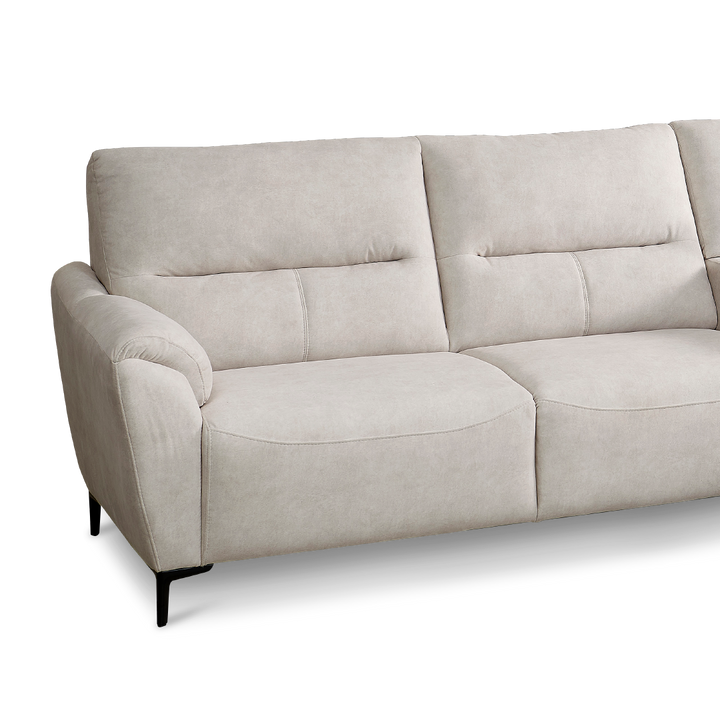 TORVI 3 Seater L-Shape Fabric Sofa