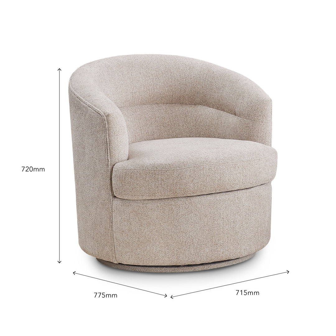 TILLA Lounge Chair Light Taupe