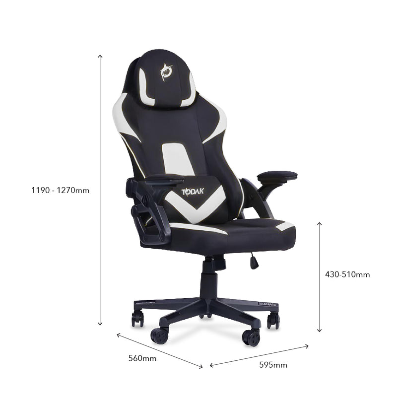 TODAK Bangsawan Gaming Chair White