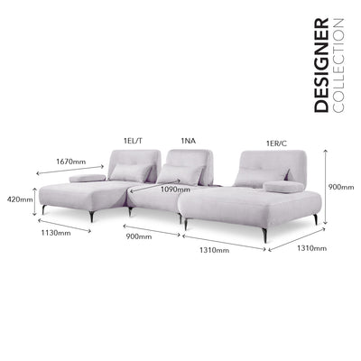 TRASTE L-Shape Sofa Set