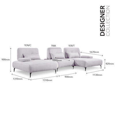 TRASTE L-Shape Sofa Set