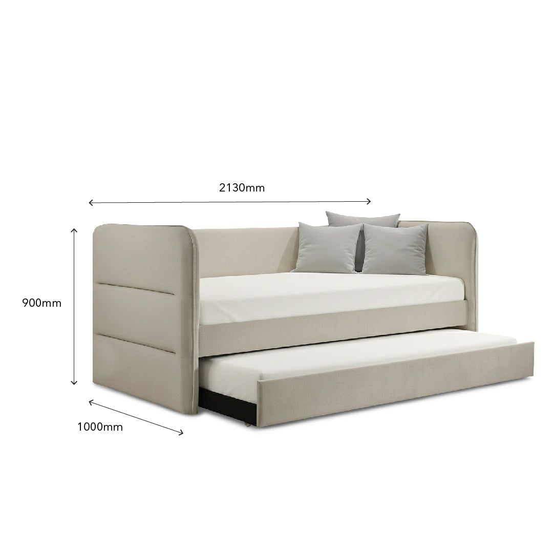 TROMS Single Pull Out Daybed Cream