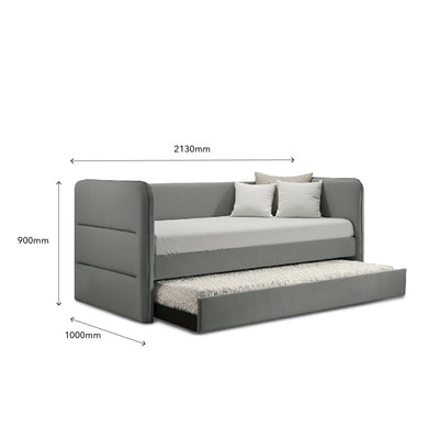 TROMS Single Pull Out Daybed Grey