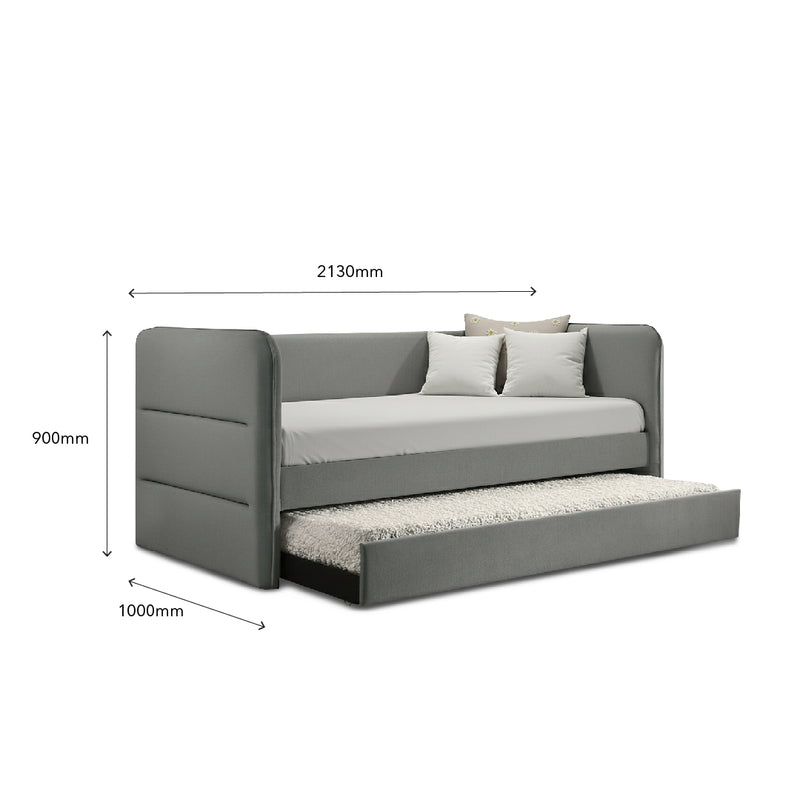 TROMS Single Pull Out Daybed Grey