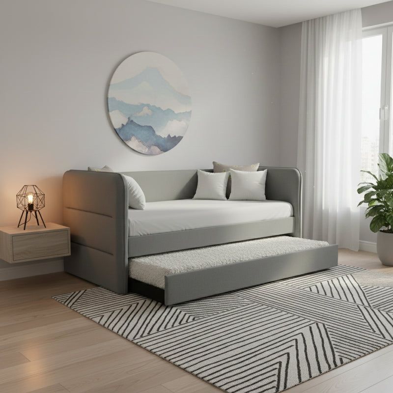 TROMS Single Pull Out Daybed Grey