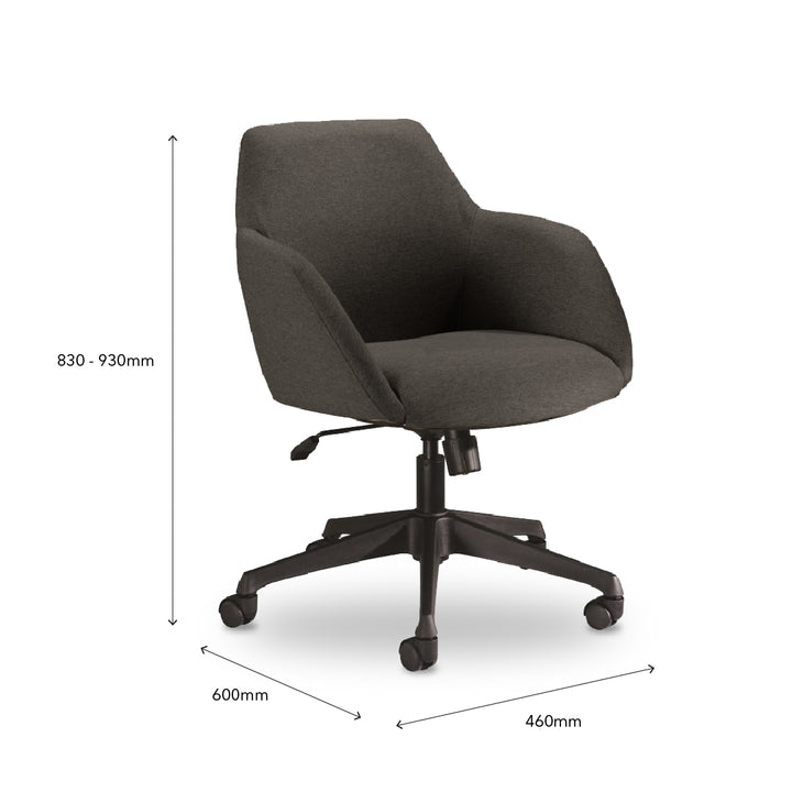 TUCANA Executive Low Back Chair Grey