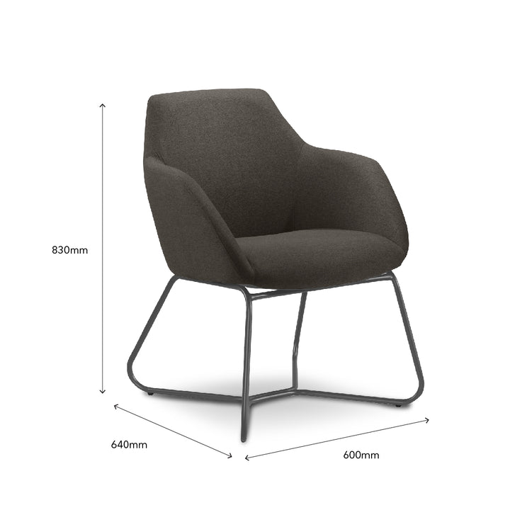 TUCANA Phantom Visitor Chair Grey