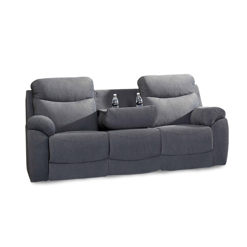 UME Recliner 3 Seater Sofa (Dark Grey)