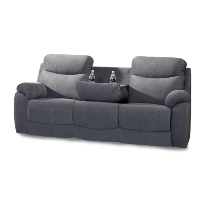 UME Recliner 3 Seater Sofa (Dark Grey)