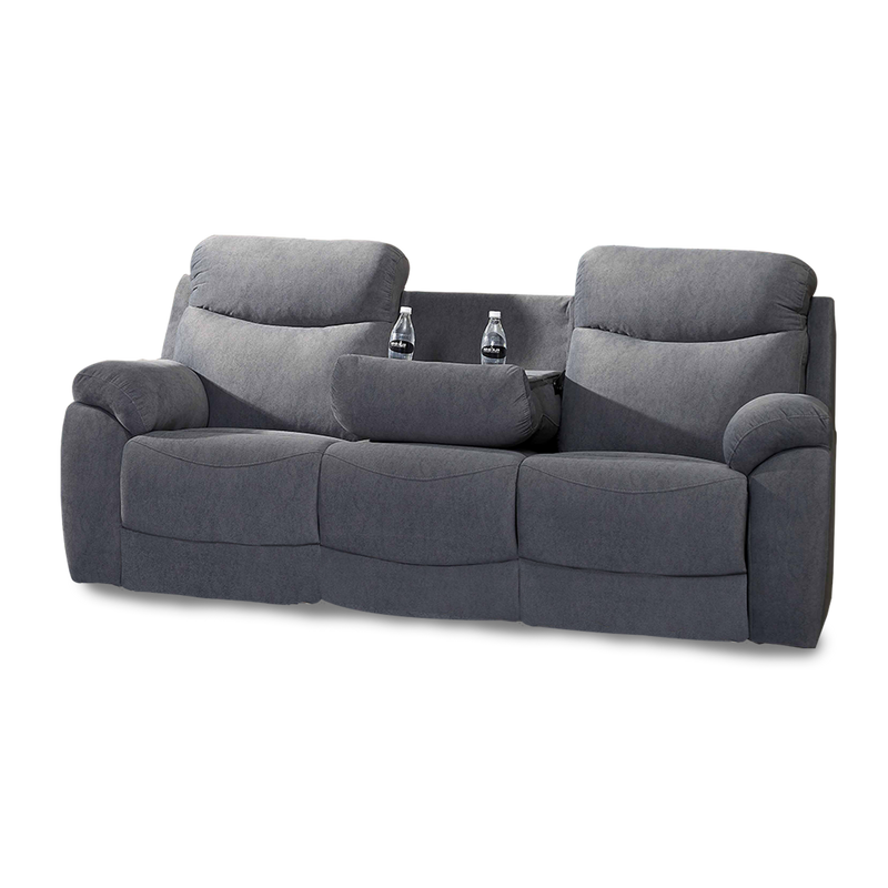 UME Recliner 3 Seater Sofa (Dark Grey)